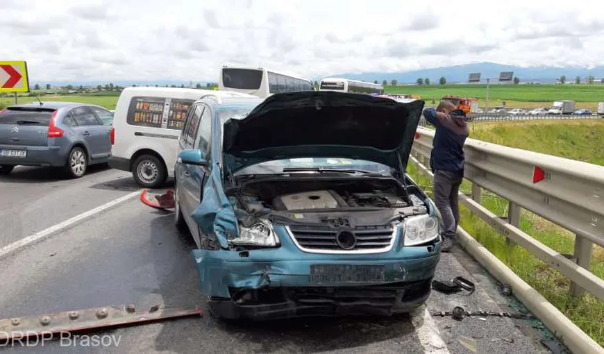 Cinci persoane rănite într-un accident rutier la ieşirea din Sibiu spre Ocna Sibiului