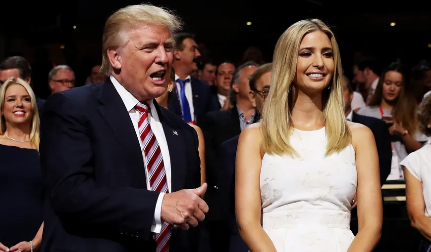 Donald Trump afirmă că nu o pregăteşte pe fiica lui, Ivanka, pentru viaţa politică