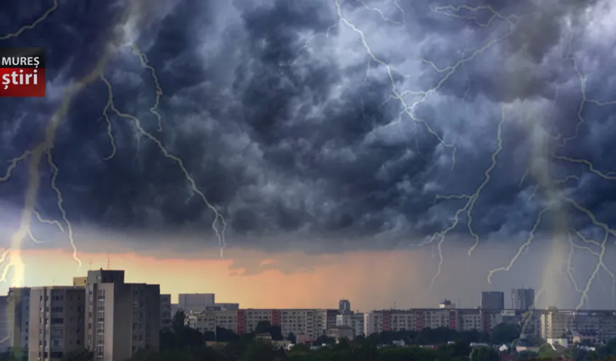 Avertizare meteo: Trei zile de ploi şi vijelii puternice în România