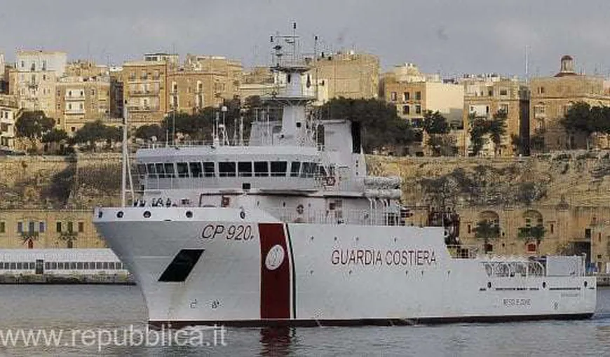 Italia a permis debarcarea a 16 minori pe o navă a Gărzii de Coastă Italiene, în portul militar Augusta