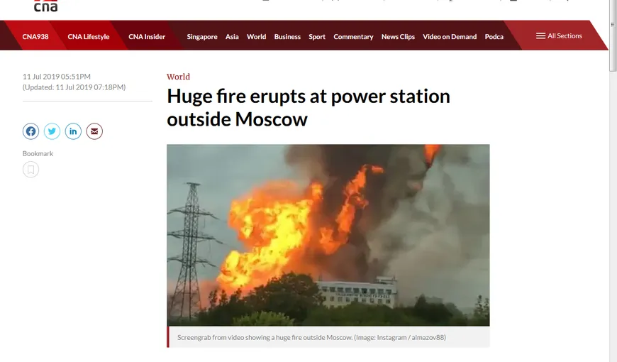 Incendiu URIAŞ la Moscova. Sunt victime