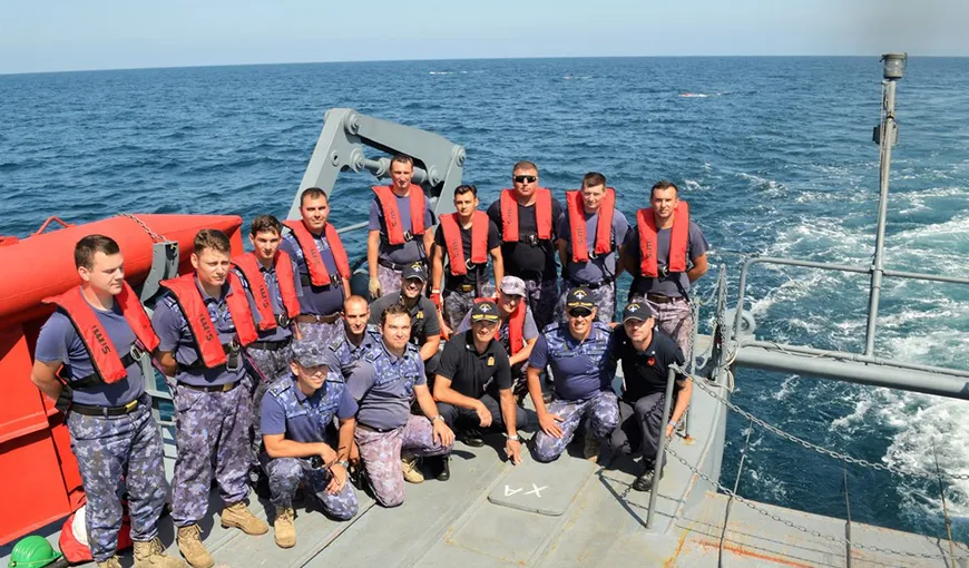 Un oficial NATO a coordonat un exerciţiu în Marea Neagră de la bordul unei nave militare româneşti