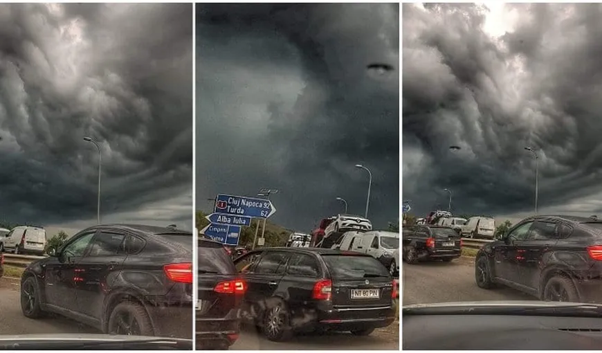 Nori apocaliptici în România. Zona în care a apărut fenomenul meteo extrem