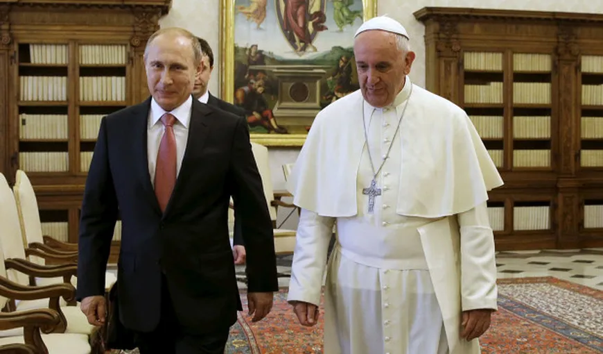 Putin a întârziat din nou la o întâlnire cu Papa Francisc. Este pentru a treia oară