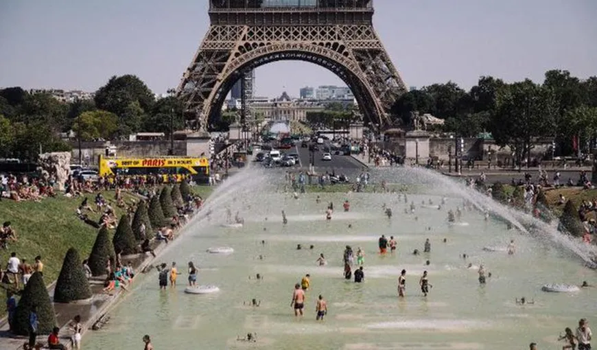 Record de temperatură la Paris. Termometrele au urcat joi la cele mai ridicate valori din istorie, în capitala Franţei