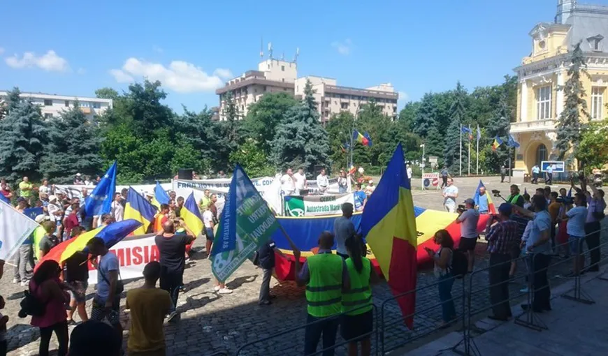 Protest la Botoşani faţă de lipsa autostrăzilor