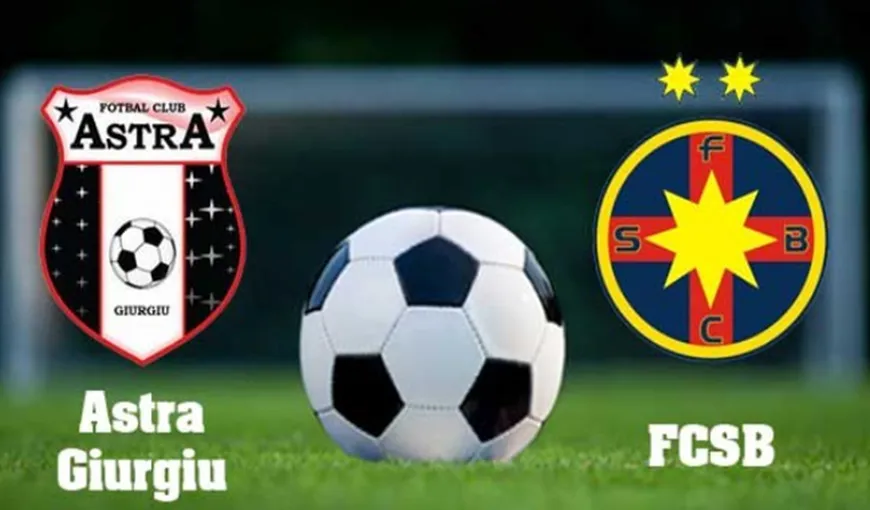 ASTRA – FCSB 2-1. Echipa lui Becali, locul 9 în Liga 1