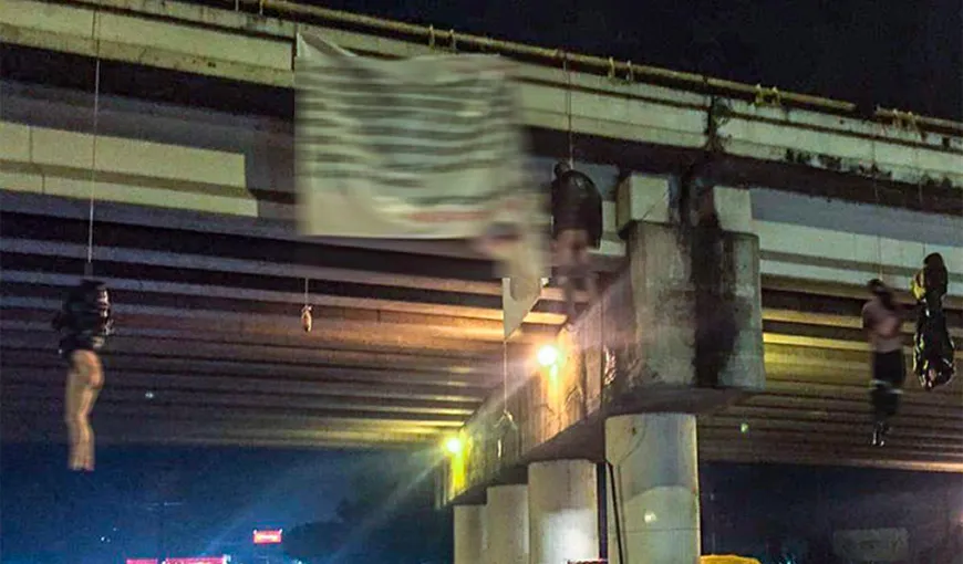 Cartelul mexican Jalisco New Generation spânzură cadavre de un pod într-o demonstaţie înfricoşătoare de forţă