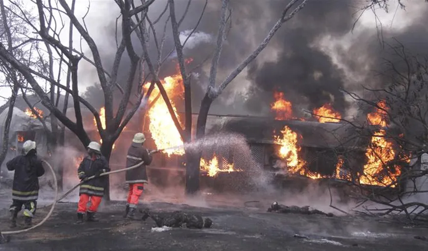 Accident şocant! 57 de morţi și 65 de răniţi în urma exploziei unui camion-cisternă