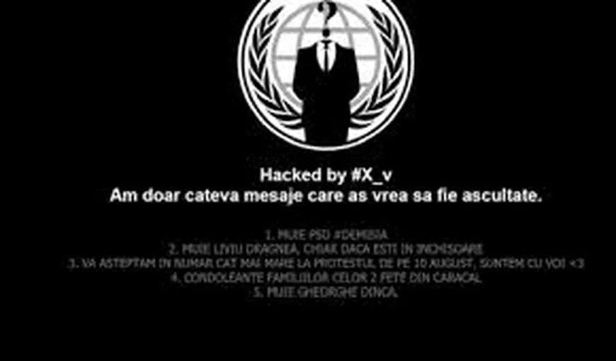 Site-ul INML a fost ţinta unui atac informatic. Mesajul transmis de hacker: Vă aşteptăm la protestul din 10 august