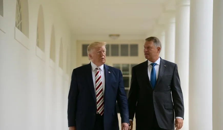 Casa Albă a postat filmul primirii preşedintelui Klaus Iohannis de către Donald Trump VIDEO