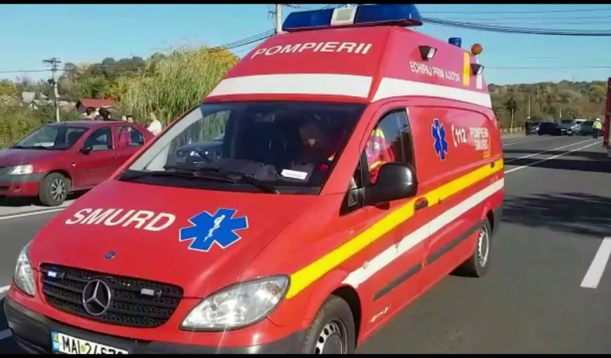 Accident pe DN1 în Prahova: cinci persoane, între care şi un copil, sunt rănite