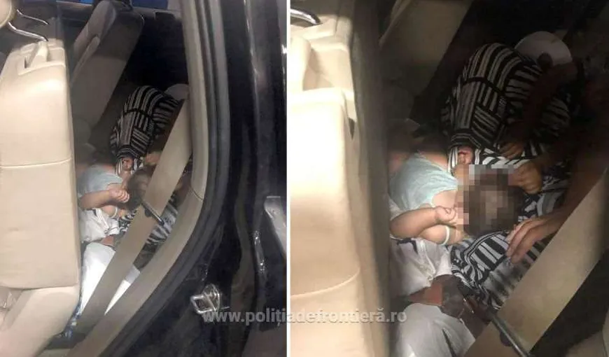 Poliţia de frontieră a descoperit o fetiţă de 10 luni ascunsă sub fusta mamei pentru a fi trecută fraudulos graniţa
