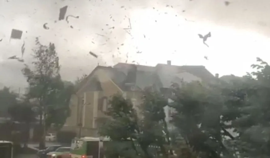 Vremea rea face victime în Europa: 19 persoane au fost rănite de o tornada, oameni loviţi de fulger