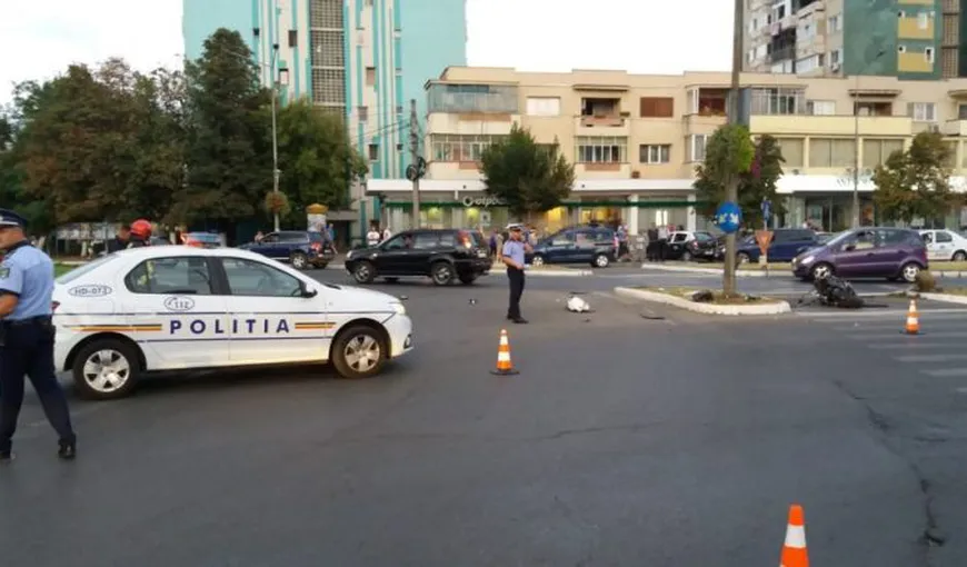 O tânără beată şi fără permis a provocat un accident în Buzău. Ea îi furase maşina tatălui