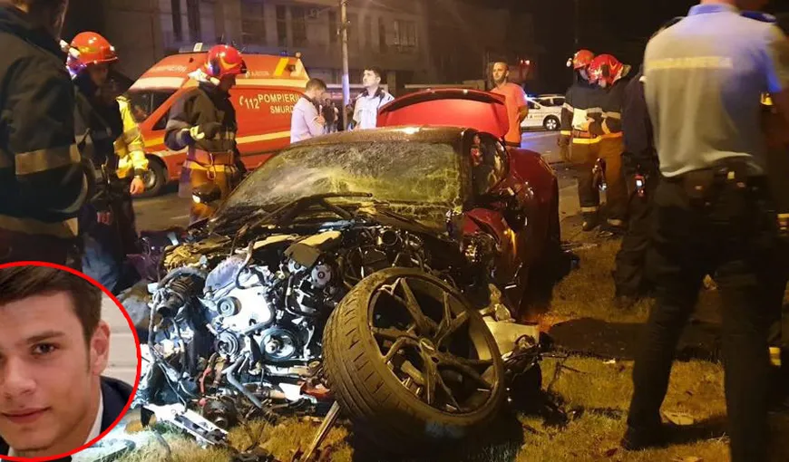 Primele imagini de la accidentul provocat de Mario Iorgulescu. Maşina „zboară” pur şi simplu pe şosea VIDEO