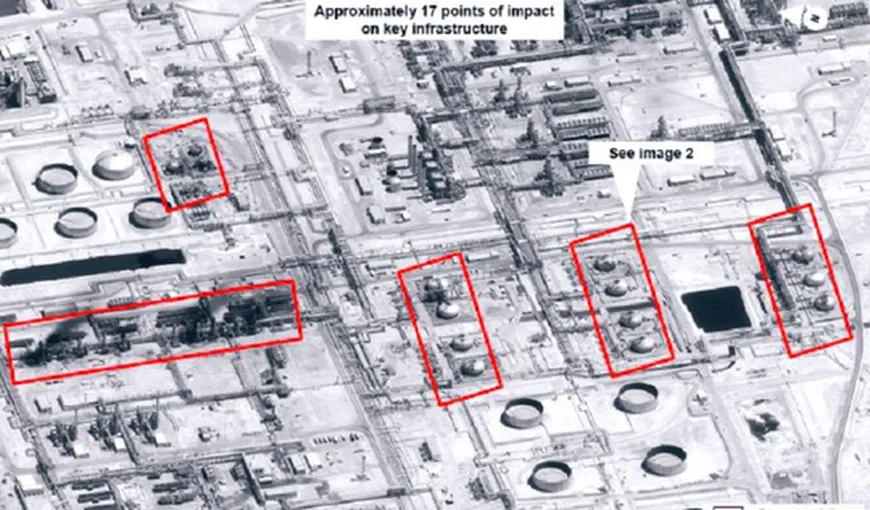 Cum arată instalaţiile petroliere din Arabia Saudită după atac. Imagini din satelit