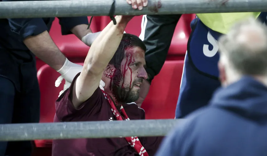 Meci din UEFA Youth League, încheiat într-o baie de sânge. Partida a fost arbitrată de Marius Avram, imagini teribile VIDEO