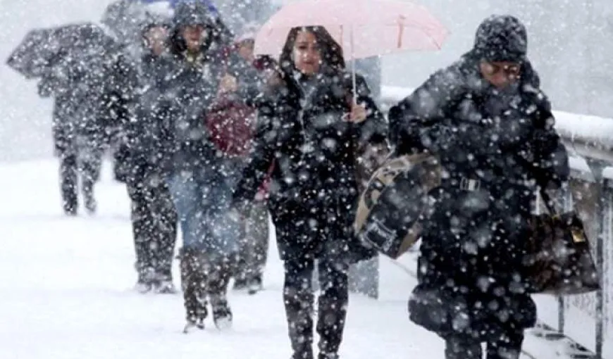 Prognoza americanilor pentru România: ninge până în aprilie