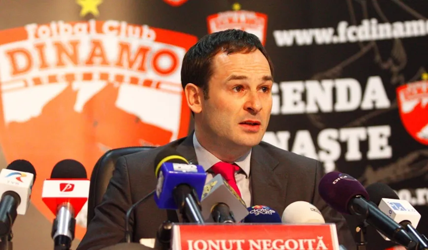 Ionuţ Negoiţă n-o mai poate susţine financiar pe Dinamo. Vinde pe un leu 51% din acţiunile clubului