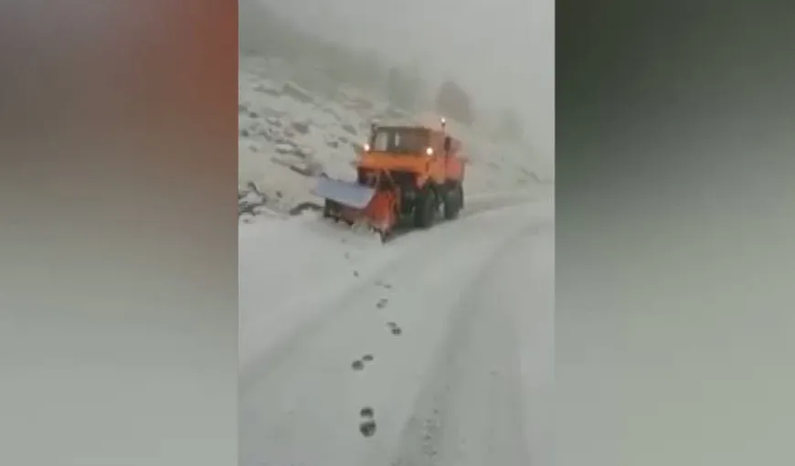 Ninsori în România. Drumarii au intervenit pe mai multe drumuri din ţară – VIDEO