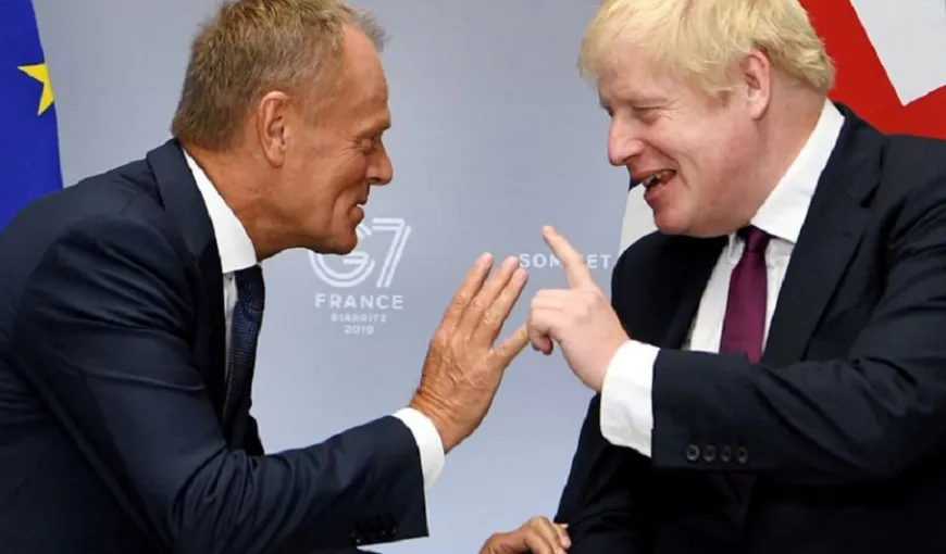 Donald Tusk îl acuză pe Boris Johnson că se joacă cu viitorul Europei