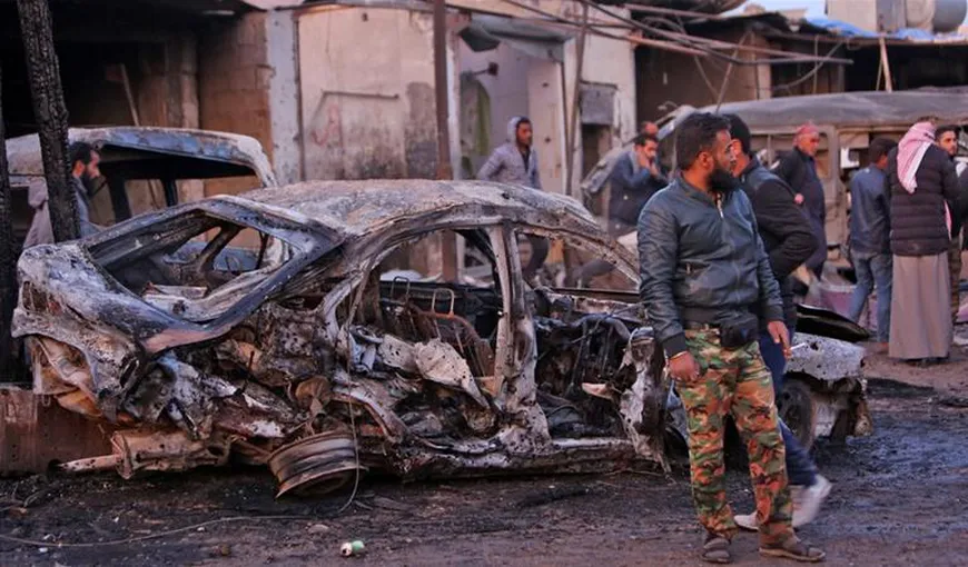 MĂCEL în Siria: 17 morţi în explozia unei maşini capcană
