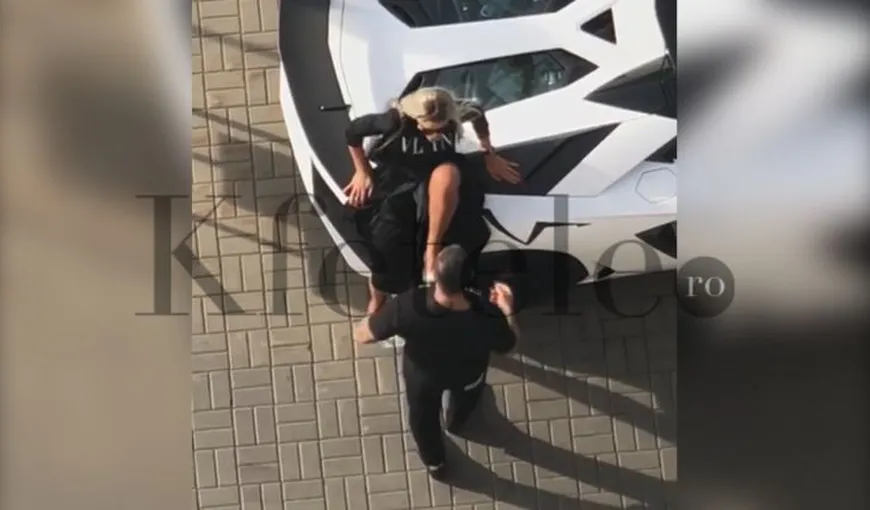 Bianca Drăguşanu, LOVITĂ din nou de Alex Bodi. Imagini şocante cu agresiunea petrecută în parcarea unui restaurant