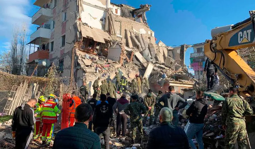 Stare de urgenţă în oraşele albaneze cele mai afectate de cutremurul de marţi