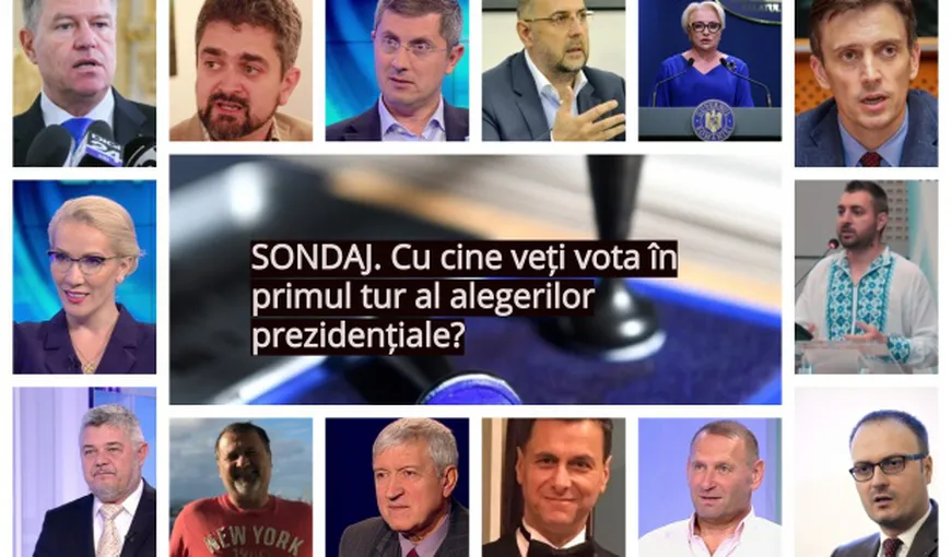 SONDAJ ALEGERI PREZIDENTIALE 2019. Cine se va lupta în finala pentru Cotroceni? VOTAŢI