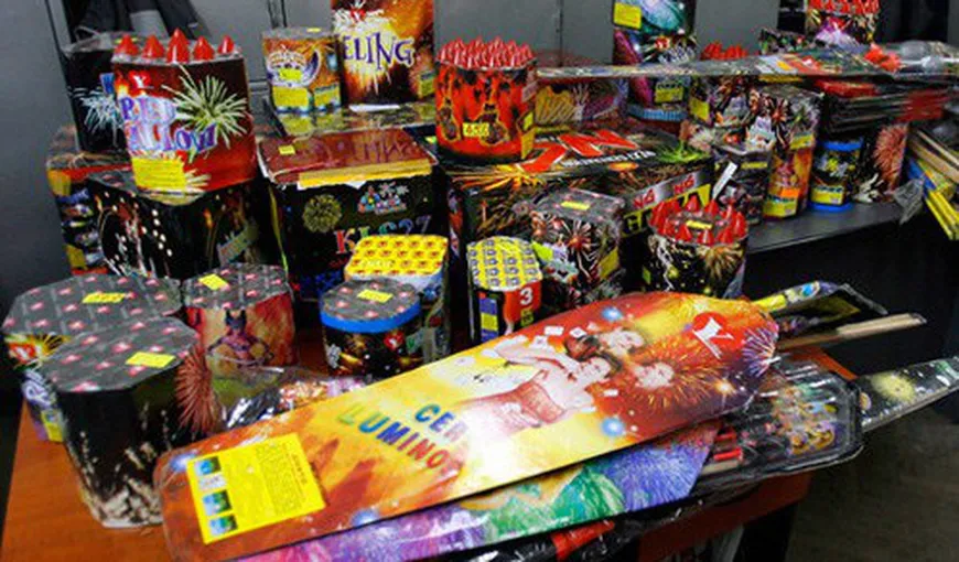 Aproximativ 11 tone de artificii, confiscate de poliţiştii din Ilfov în Ajun de Crăciun