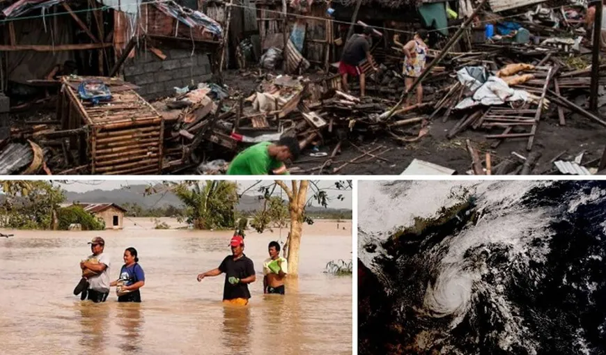 Revelion în adăposturi de urgenţă. Taifunul a făcut 50 de victime în Filipine