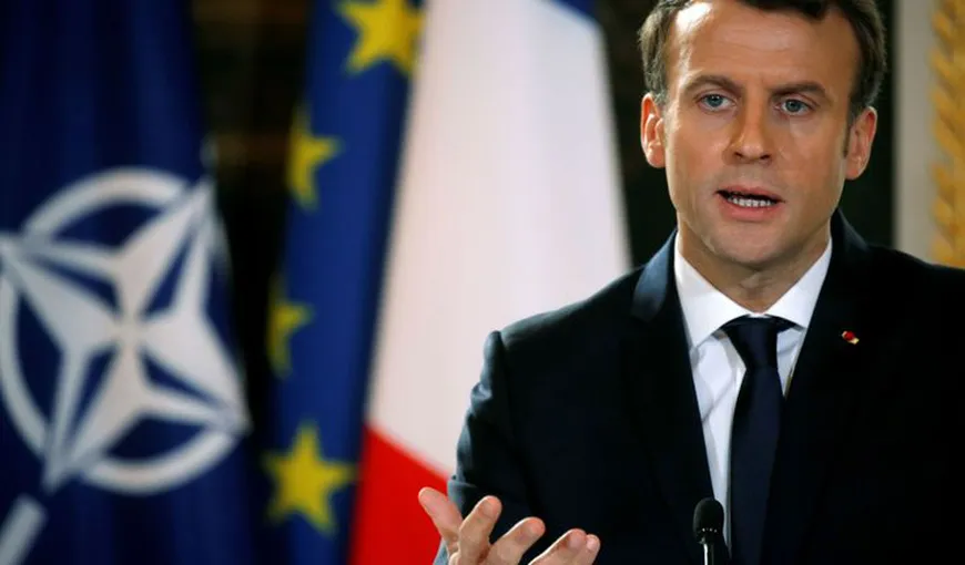 Preşedintele Emmanuel Macron îşi întăreşte declaraţiile cu privire la „moartea cerebrală a NATO în faţa lui Donald Trump