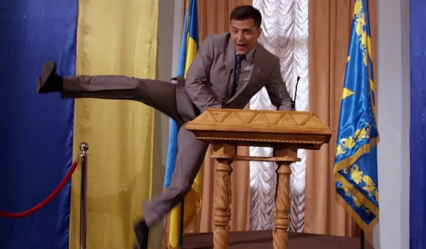 Preşedintele ucrainean, Volodimir Zelenski, apare în serialul  „Servitorul Poporului”