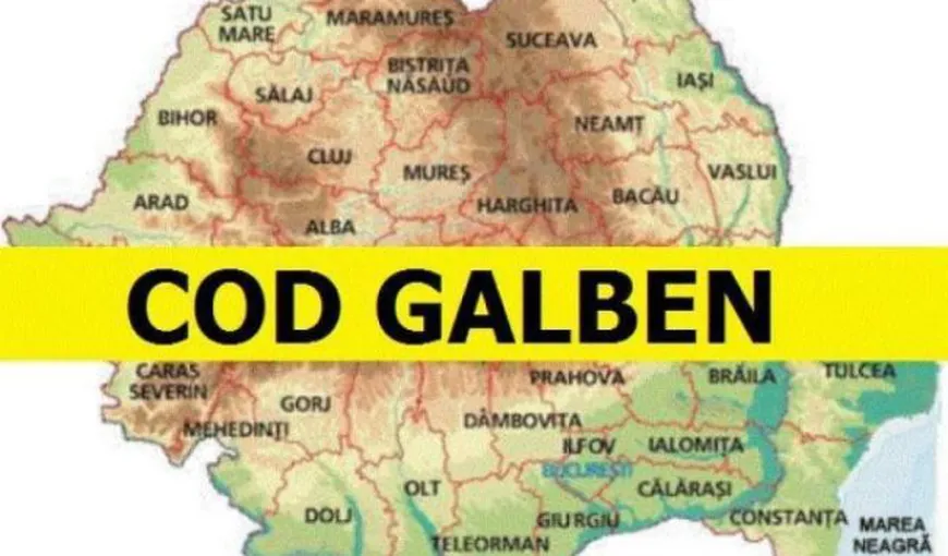 Alertă meteo! Cod GALBEN de burniţă în România! Judeţele afectate