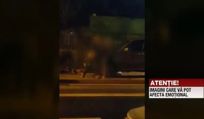 Imagini şocante. Tânăr, bătut violent de un taximetrist. A fost lăsat inconştient pe stradă VIDEO
