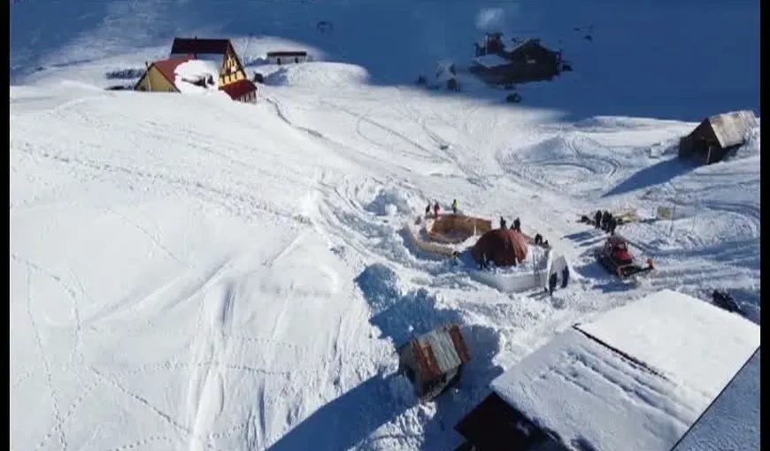 Hotelul de gheaţă de la Bâlea Lac, înlocuit de Igloo Village VIDEO