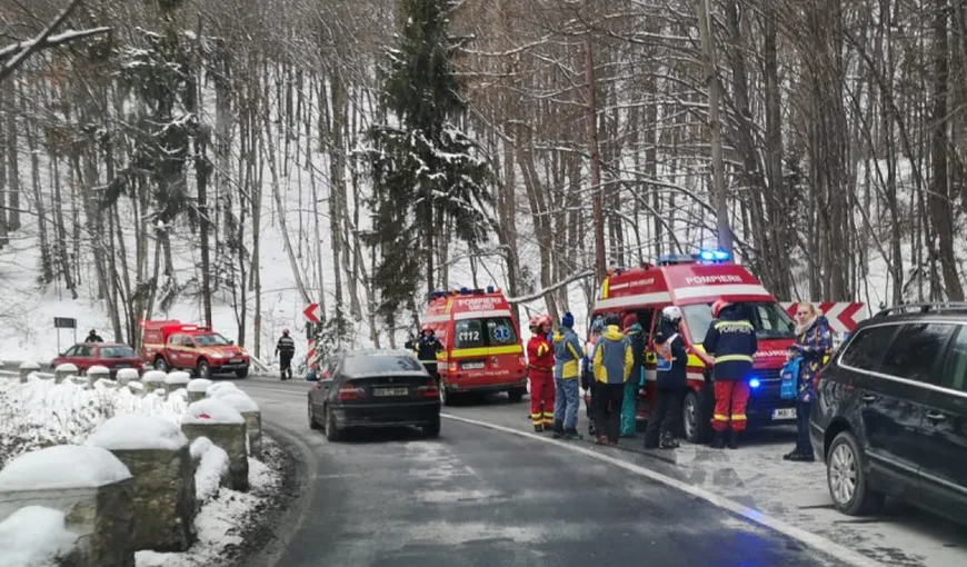 Vacanţă de coşmar, şapte copii au fost răniţi într-un accident, aproape de Poiana Braşov. Toţi au fost duşi la spital