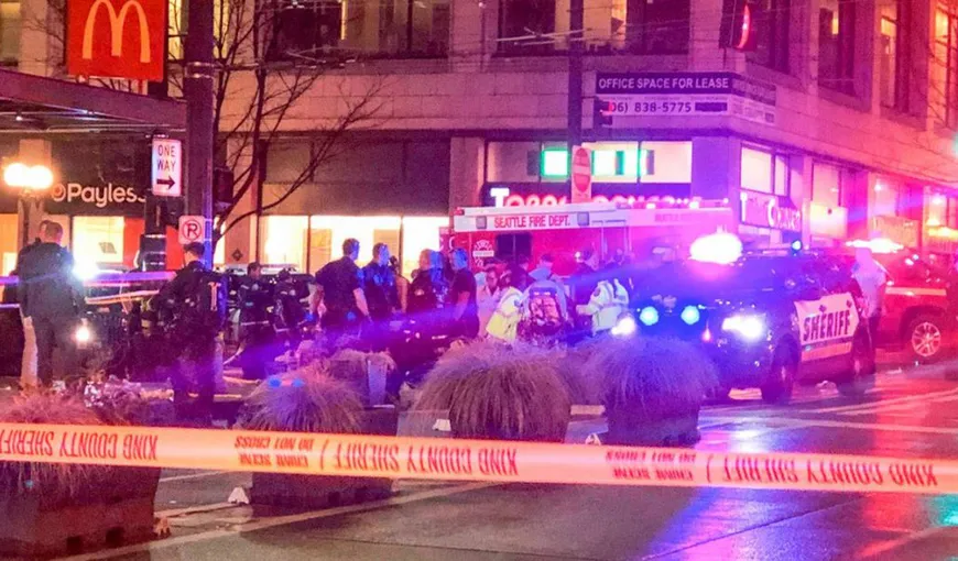 Atac armat în centru oraşului american Seattle. O persoană a murit, iar alte 7 sunt rănite
