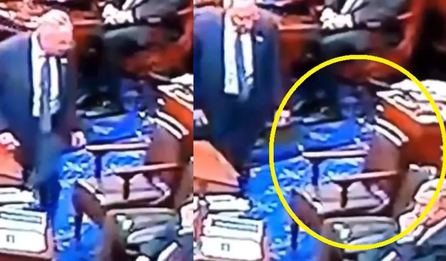 Lider democrat, bântuit în Senat. Se ceartă cu o fantomă care i-a ocupat locul VIDEO