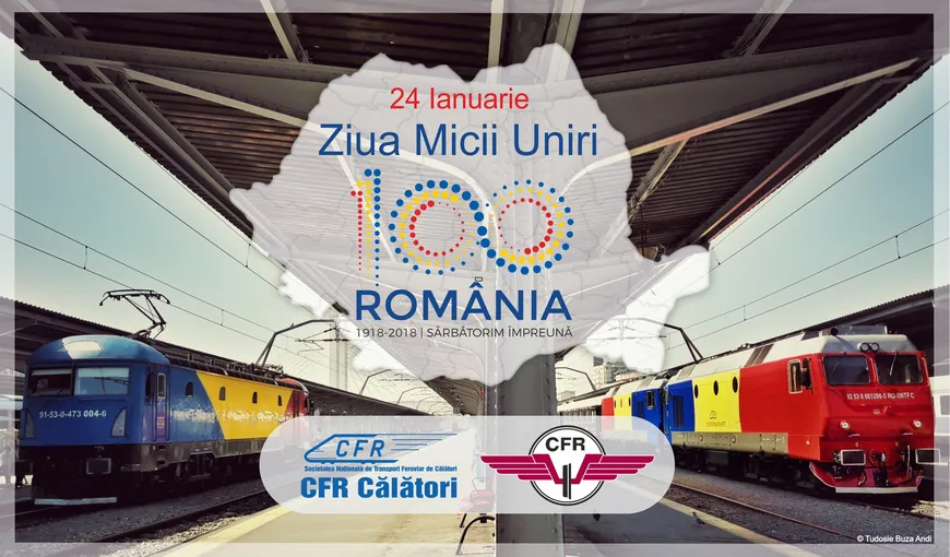 Pe 24 ianuarie, trenul Unirii face legătura între Bucureşti şi Iaşi