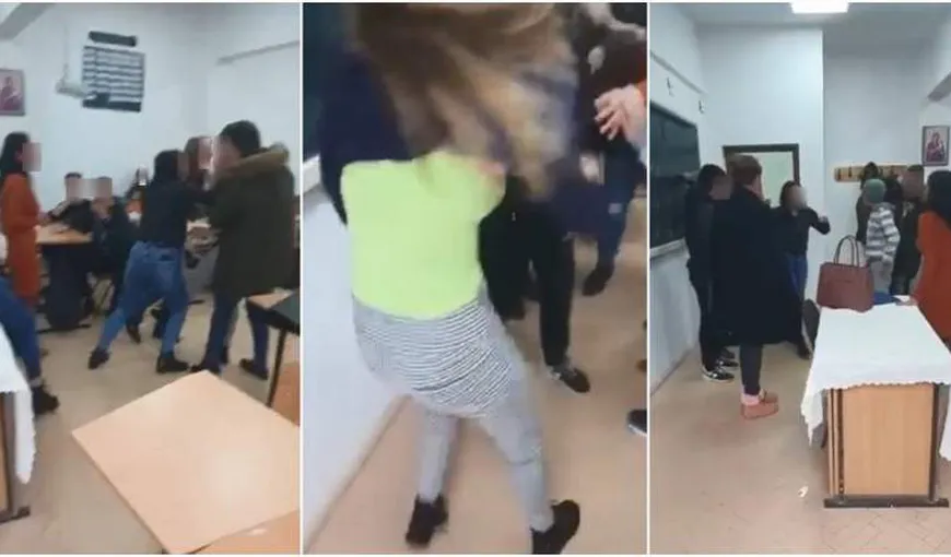 Bătaie între două eleve la Liceul Borşa din Maramureş, sub ochii profesoarei. Colegii au filmat şi au aplaudat
