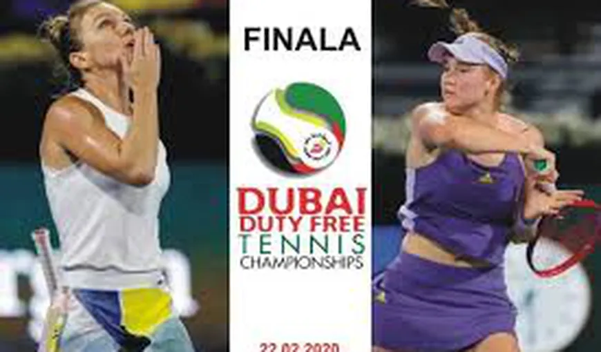 SIMONA HALEP – ELENA RYBAKINA 3-6, 6-3, 7-6. Game, set şi meci pentru Simona în finala de la Dubai