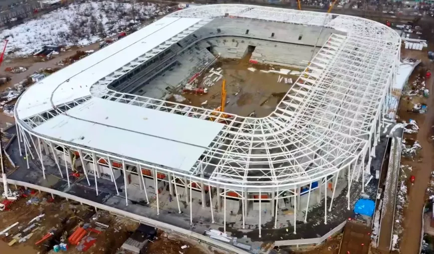 Imagini spectaculoase cu noul Stadion Ghencea. Lucrările sunt aproape gata