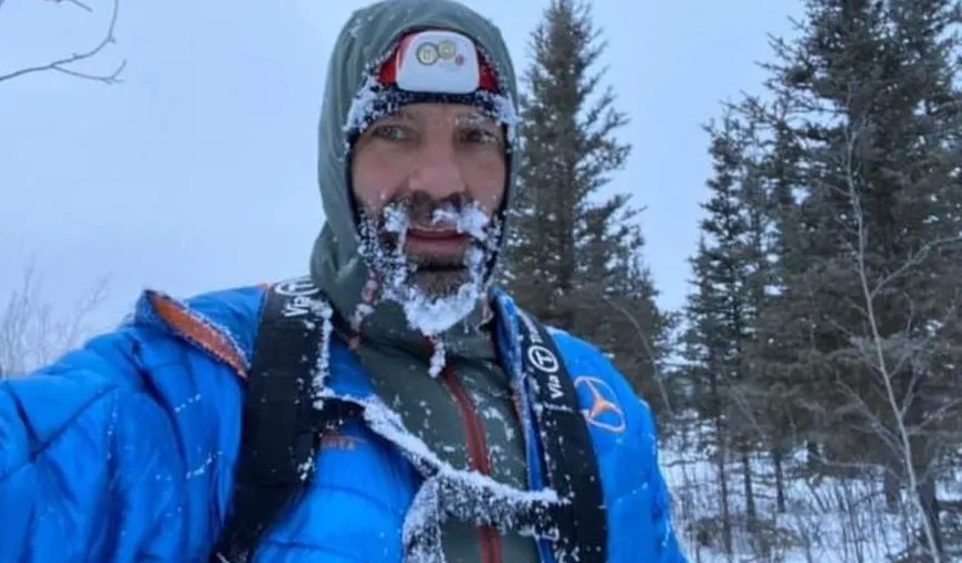 Tibi Uşeriu mai are 150 km până la finalul maratonului de la Cercul Polar. Condiţiile sunt groaznice, a suferit o degerătură la picior