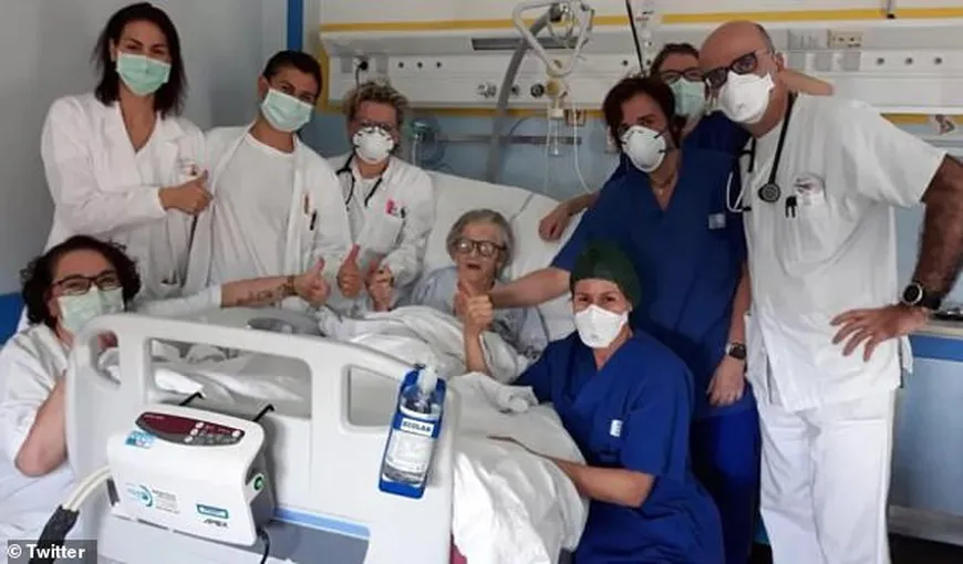 Coronavirus în Italia. O bunicuta in varsta de 95 de ani s-a vindecat de coronavirus: Sunt bine, ma vor trimite acasa
