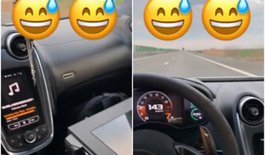 Denis Alibec, GEST INCONŞTIENT. S-a filmat la volan în timp ce gonea pe Autostrada Soarelui VIDEO