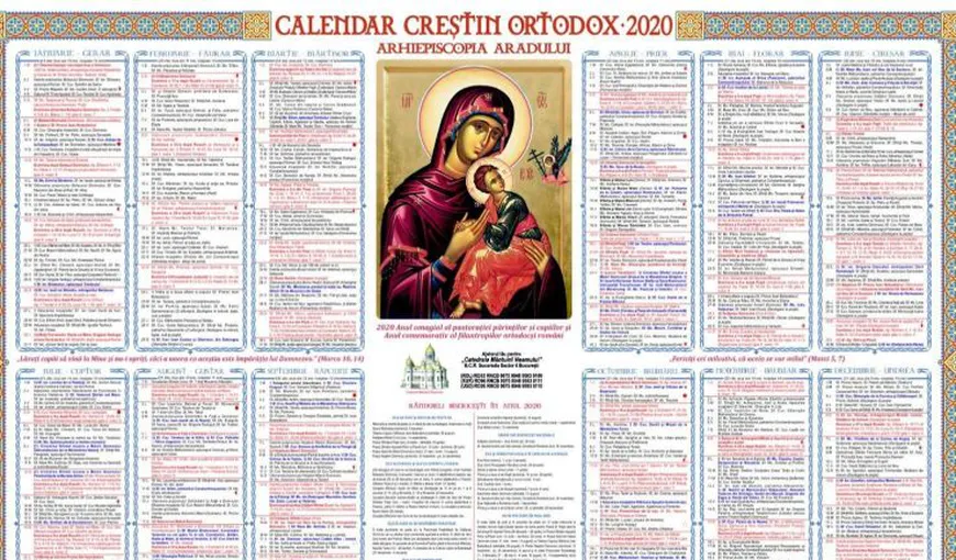 CALENDAR ORTODOX 2 MARTIE 2020. Ce mare martir deschide prima săptămână din Postul Paştelui