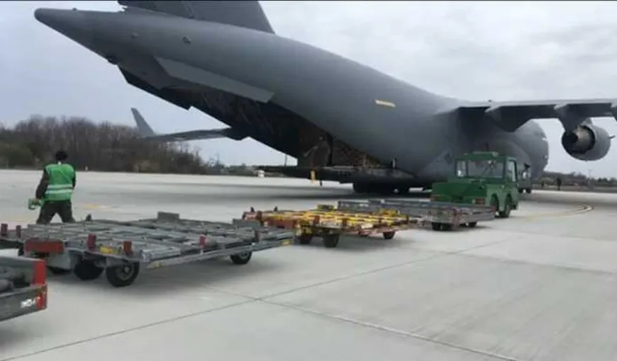 Al doilea transport cu 45 de tone de echipament medical din Coreea de Sud a ajuns în România VIDEO