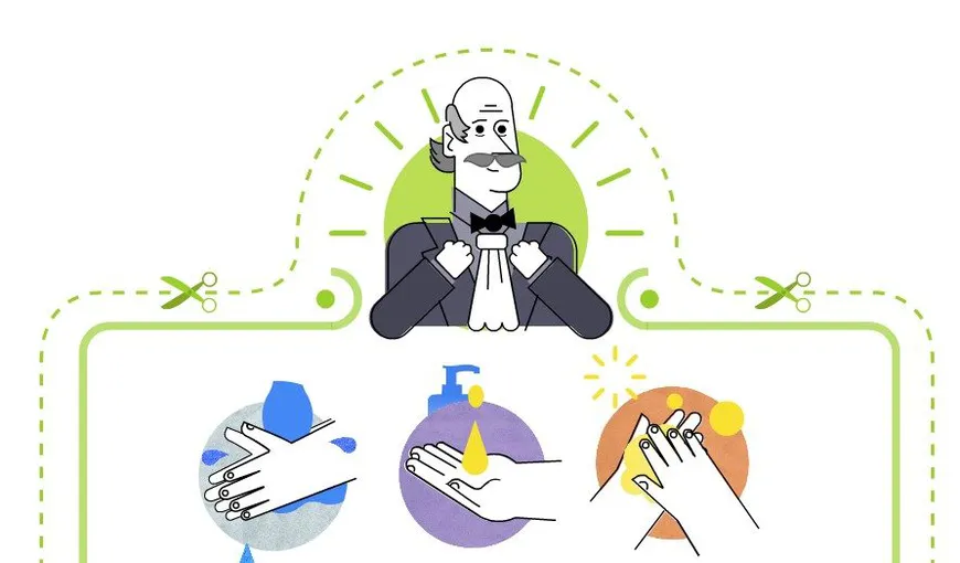 Ignaz Semmelweis, omul care ne-a învăţat importanţa spălatului pe mâini, celebrat de Google